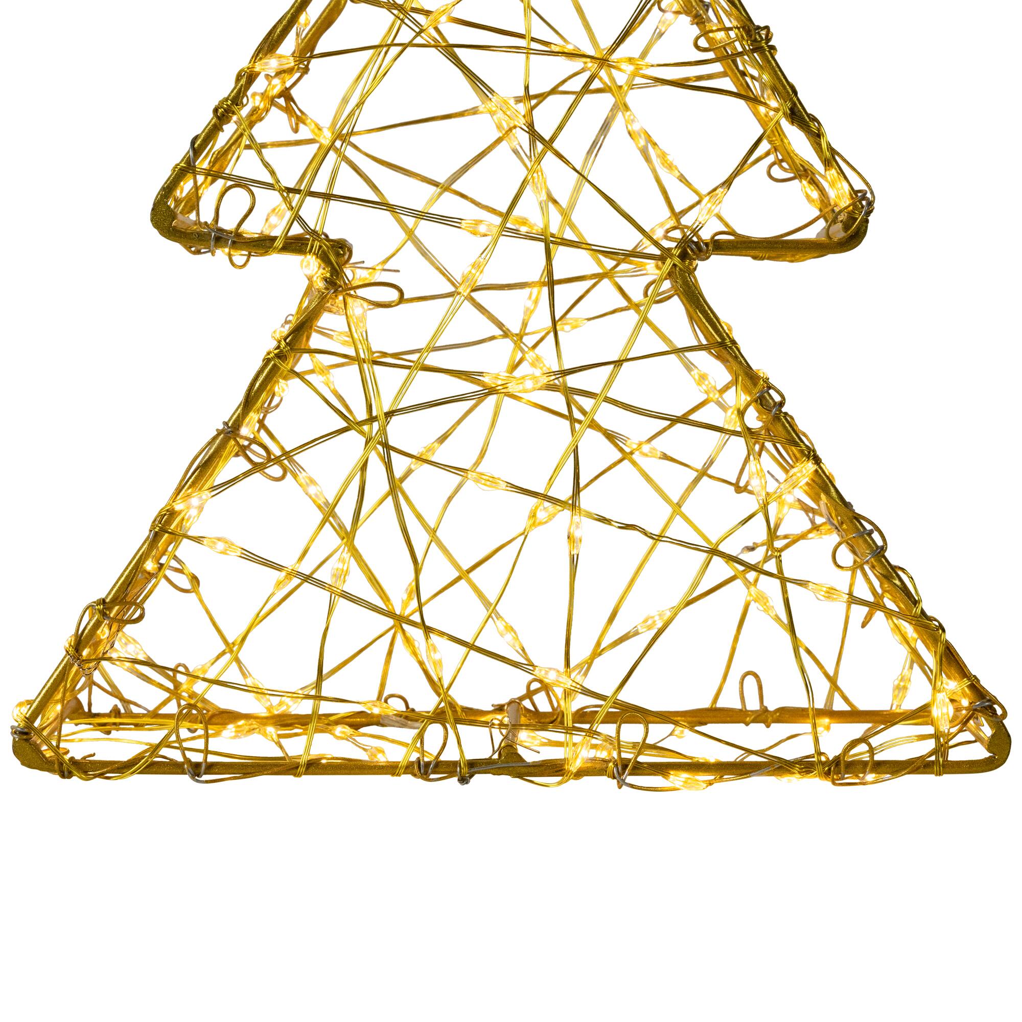 LED Lighted Wire Christmas Tree Decorations Set